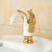 FeN Gold Basin Faucet，Retro Hot And Cold Taps，Bathroom Hotel Sink Mixer，personality Creative Unique Designed - B07FLV5C1D